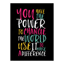 Poster de typographie d'une citation inspirante mo