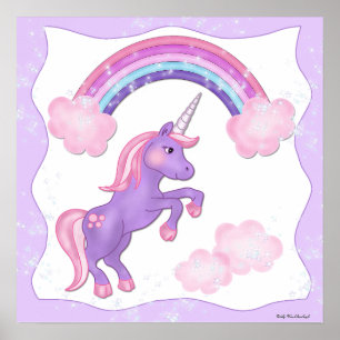 Poster de Unicorne violette