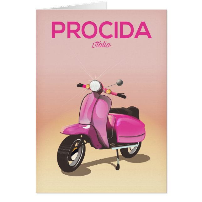Poster de vacances pour scooter Procida Italie (Devant)