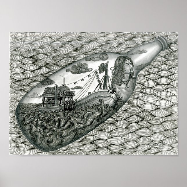 Poster de Vannak dans une bouteille (Devant)