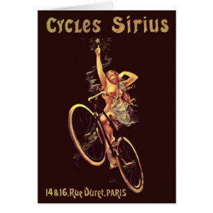 Poster de vélo Cycles vintages Sirius