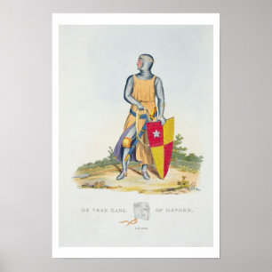 Poster De Vere, comte d'Oxford, 1280, de 'Ancient Armou