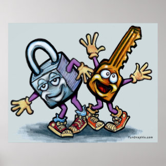 Poster de verrouillage n clé
