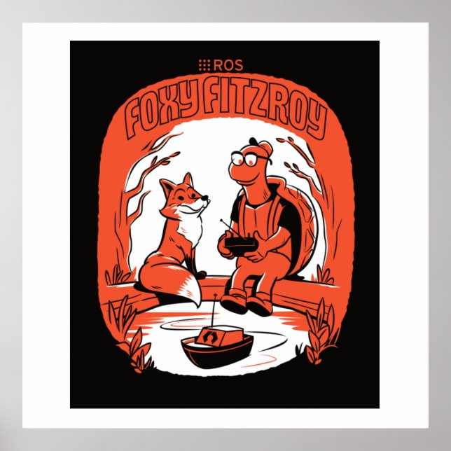 Poster de version ROS Foxy Fitzroy (Devant)