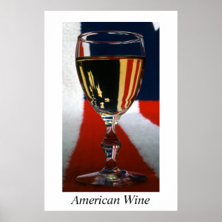Poster de vin américain