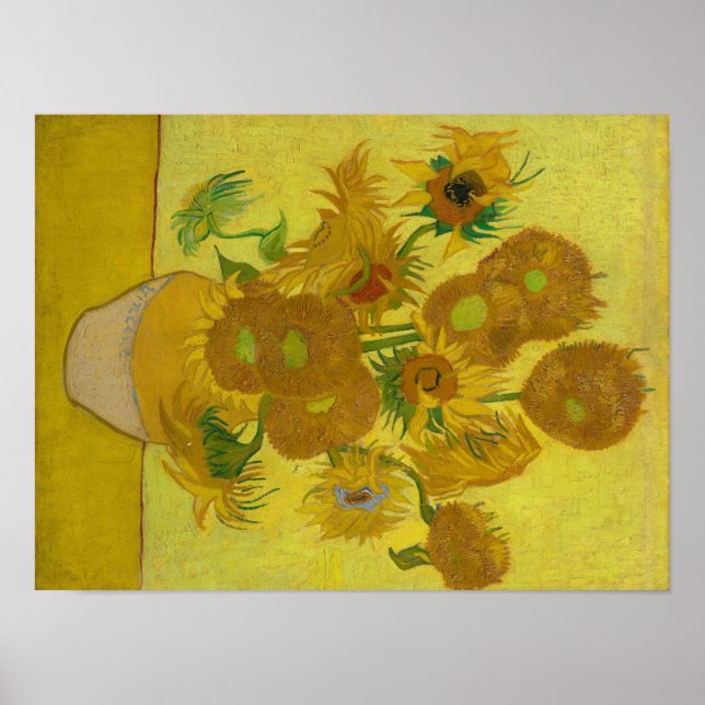 Poster de Vincent Van Gogh Sunflowers Imprimer (Devant)