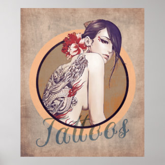 Poster de Vintage Tattoos