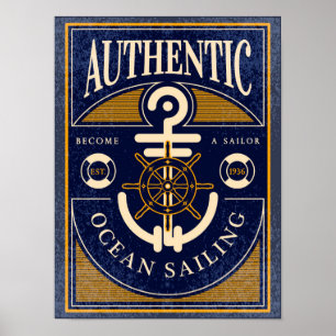 Poster de voile vintage