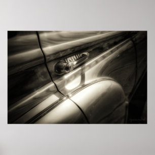 Poster de voiture classique en bois Imprimer