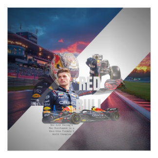 Poster de voiture de fusion F1 - Formule 1 personn