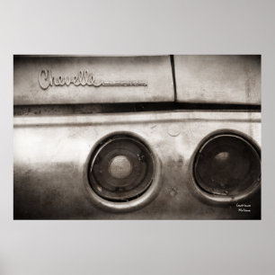 Poster de voiture musculaire vintage