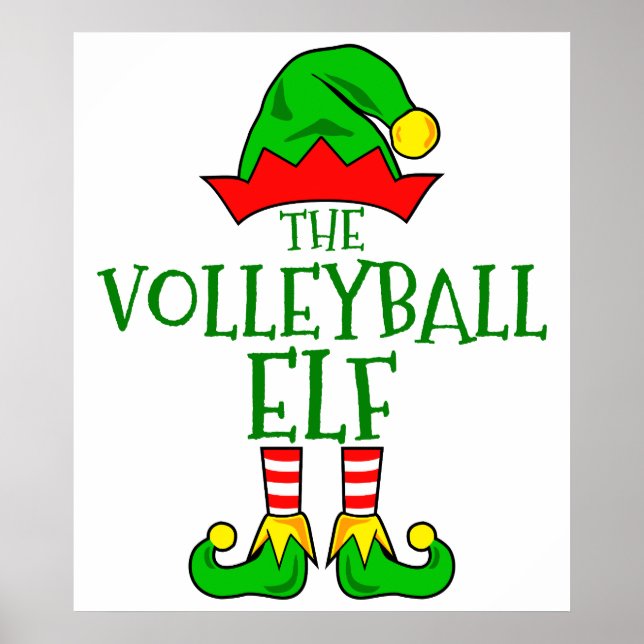 Poster de volleyball elf (Devant)