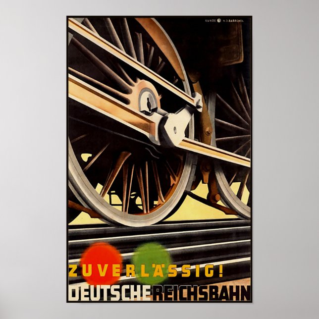 poster de voyage allemand Reichsbah vintage (Devant)