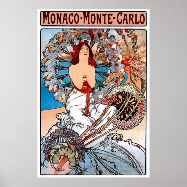 Poster de voyage Art Nouveau vintage (Devant)