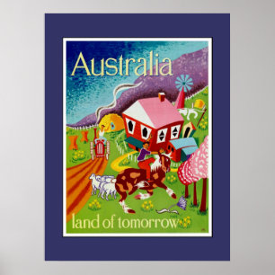 Poster de voyage Art Vintage Australie