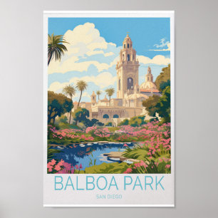 Poster de voyage Balboa Park - San Diego Californi
