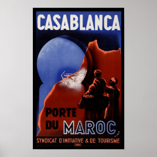 Poster de voyage Casablanca Pore Du Maroc