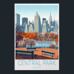 Poster de voyage Central Park New York<br><div class="desc">Poster de voyage de Central Park New York - USA City Wall Art Apportez la beauté de Central Park dans votre maison avec cette affiche de voyage étonnante. Doté d'une végétation luxuriante et de paysages emblématiques du célèbre parc de New York, cet ouvrage est parfait pour ceux qui aiment la...</div>
