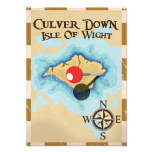 Poster de voyage Culver Down Isle of wight England