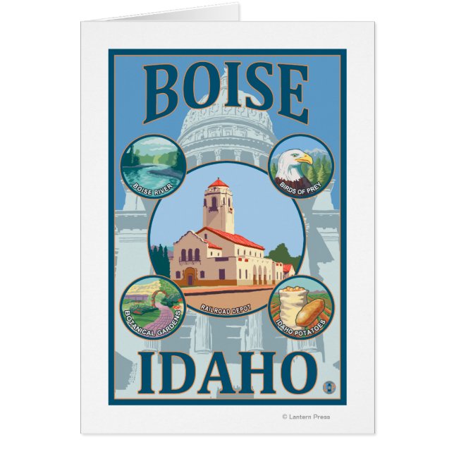 Poster de voyage de Boise, IdahoScenic (Devant)