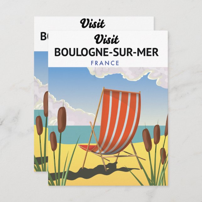Poster de voyage de Boulogne-sur-Mer (Devant / Derrière)