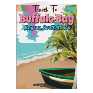 Poster de voyage de Buffalo Bay Afrique du Sud