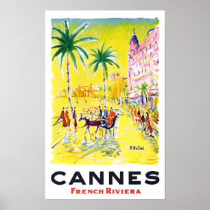 Poster de voyage de Cannes France