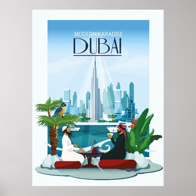 Poster de voyage de Dubaï (Devant)