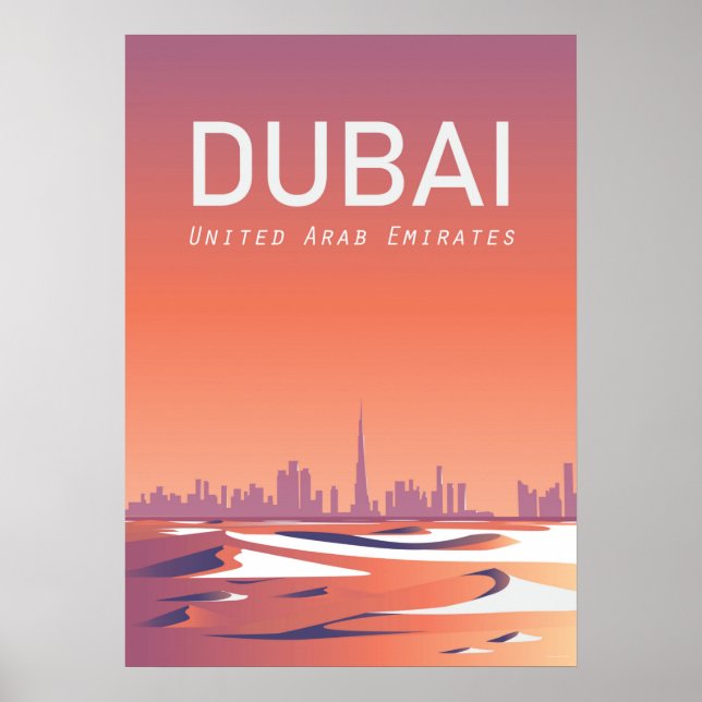 Poster de voyage de Dubaï Émirats arabes unis (Devant)
