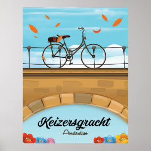 Poster de voyage de Keizersgracht Canal Amsterdam