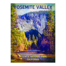 Poster de voyage de la vallée Yosemite