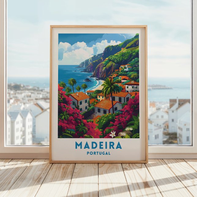 Poster de voyage de l'île de Madère Portugal Wall  (Créateur téléchargé)