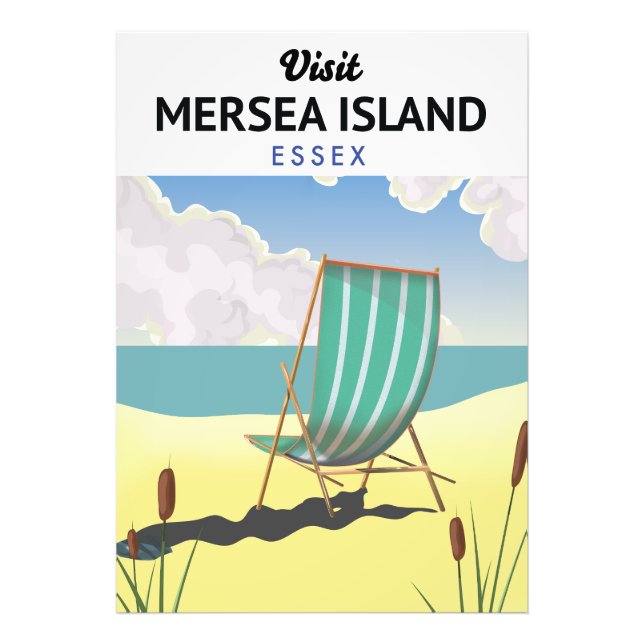 Poster de voyage de l'île de Mersia Essex (Devant)