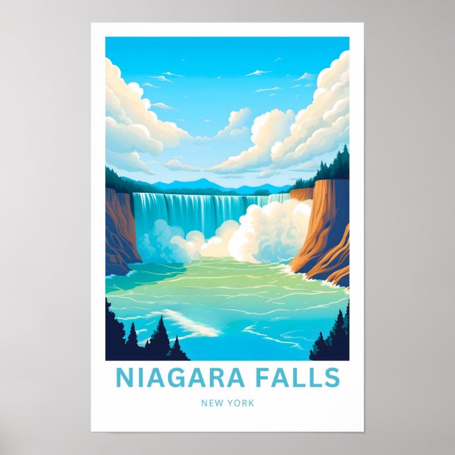 Poster de voyage de Niagara Falls New York (Devant)