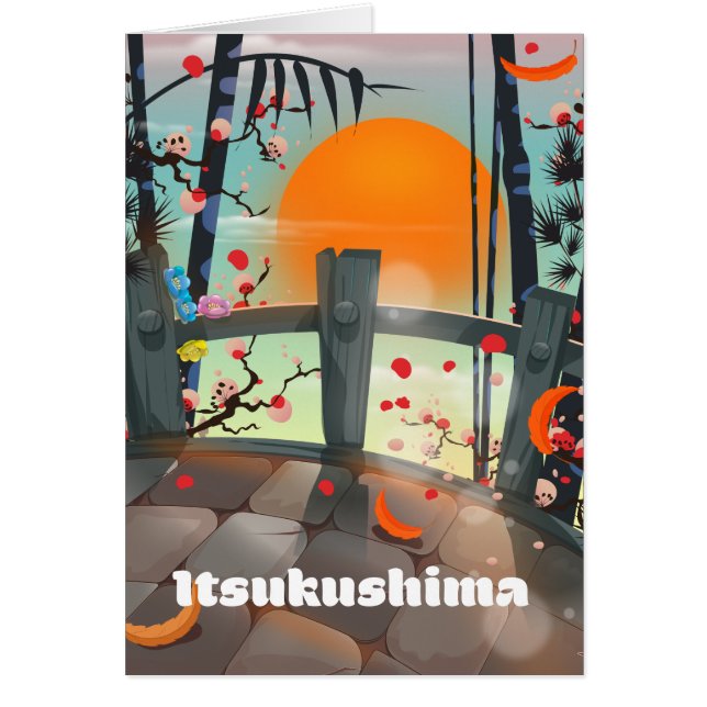poster de voyage d'Itsukushima Japon (Devant)