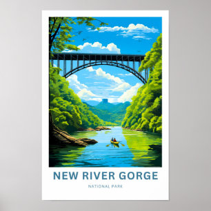 Poster de voyage du parc national New River Gorge