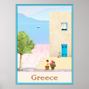 Poster de voyage Grèce
