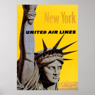 Poster de voyage Grey Yellow New York City