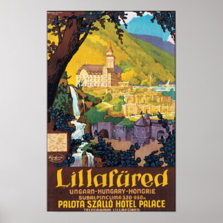 Poster de voyage hongrois de Lillafured
