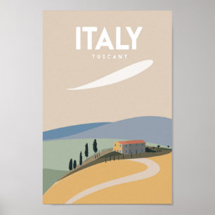 poster de voyage Italie Toscane