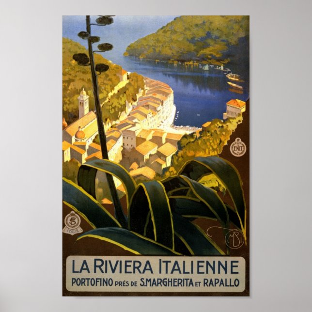Poster de voyage Italie vintage (Devant)