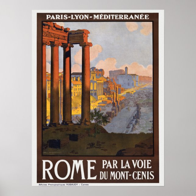 Poster de voyage Italie vintage (Devant)