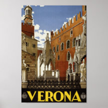 Poster de voyage Italie vintage