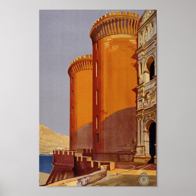 Poster de voyage Italie vintage (Devant)