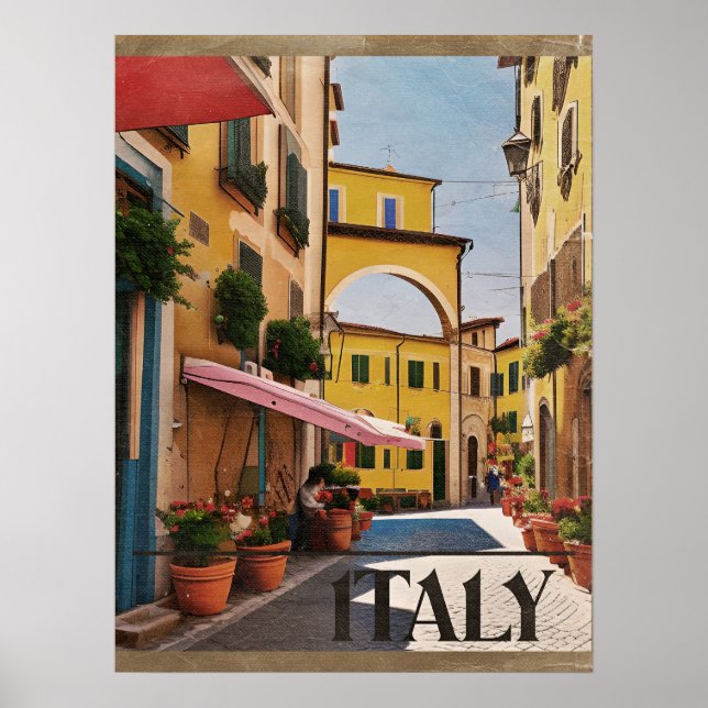 poster de voyage italien vintage (Devant)