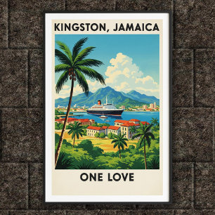 Poster de voyage Jamaïque Vintage des années 1960