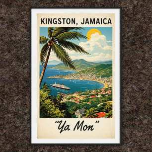Poster de voyage Jamaïque Vintage des années 1960