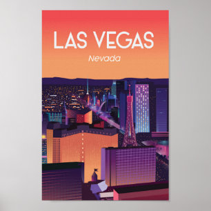 poster de voyage Las vegas nevada