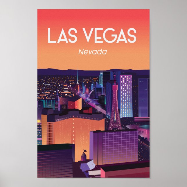 poster de voyage Las vegas nevada (Devant)