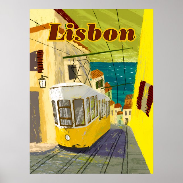Poster de voyage Lisbonne, Portugal (Devant)